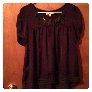 Ya silky blouse with sequins detail trim